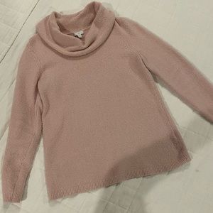 Pink cowl neck sweater